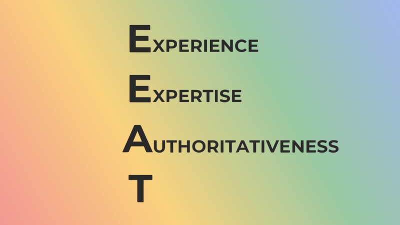 Visual showin authoritativeness as external recognition and credibility within E-E-A-T
