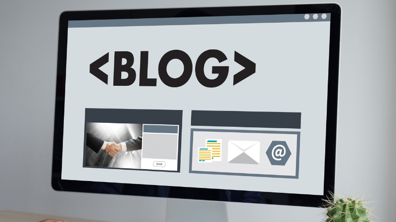 Blogging websites dashboard view that shows a structured publishing workflow on a desktop screen