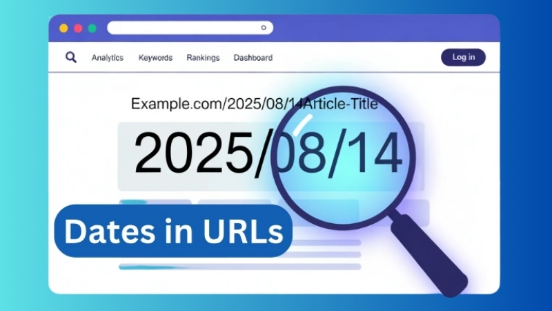 Example URL with a date highlighted as a ranking risk over time